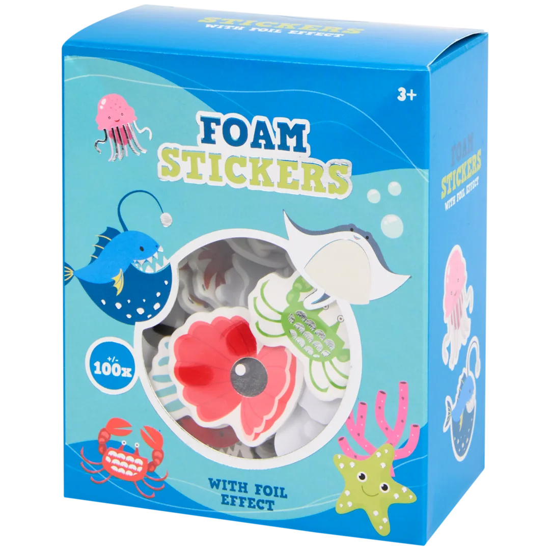 Glitzernde Schaumsticker