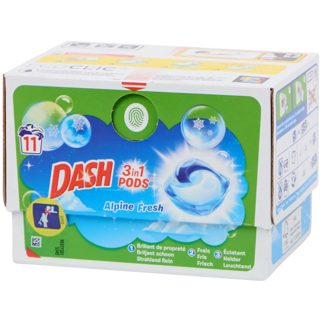 Kapsułki do prania 3 w 1 Dash Alpine Fresh