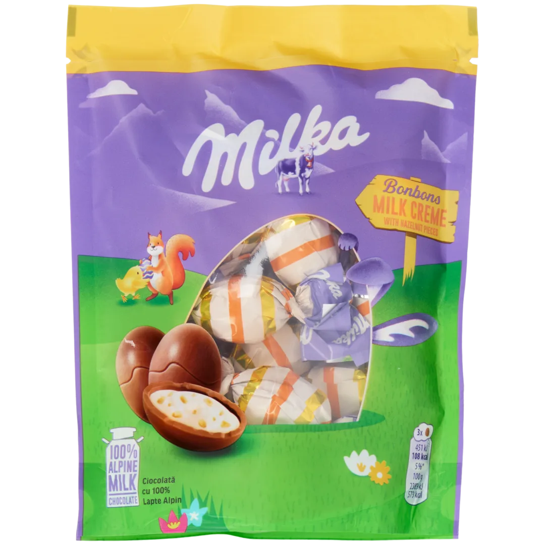 Huevos de Pascua de chocolate Milka