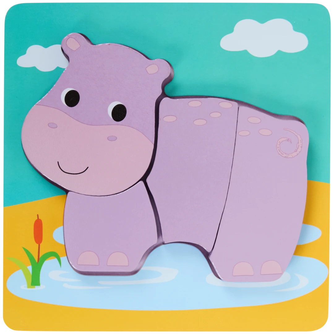 Drewniane puzzle dla dzieci