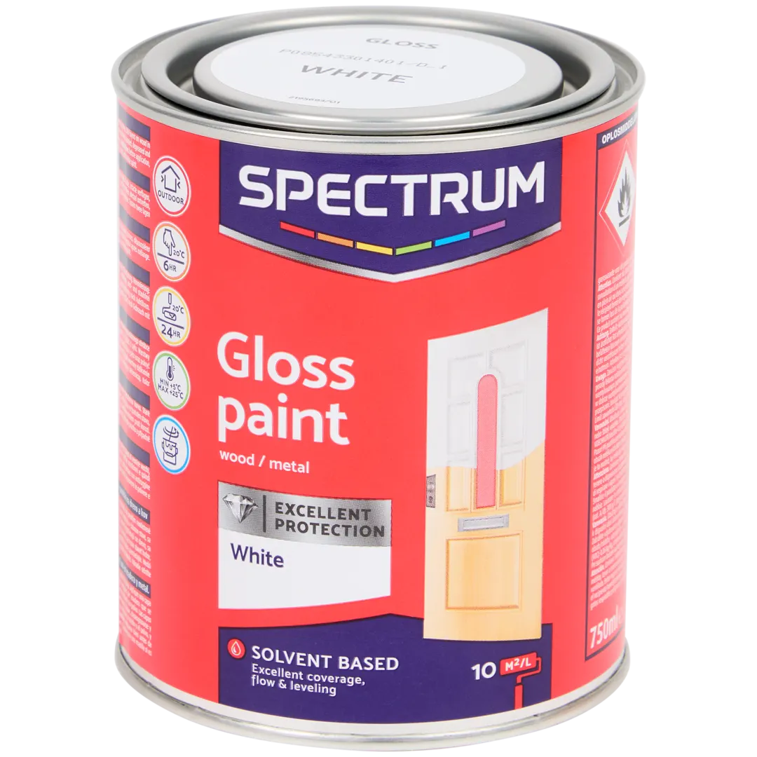 Peinture alkyde haute brillance Spectrum Blanc 1