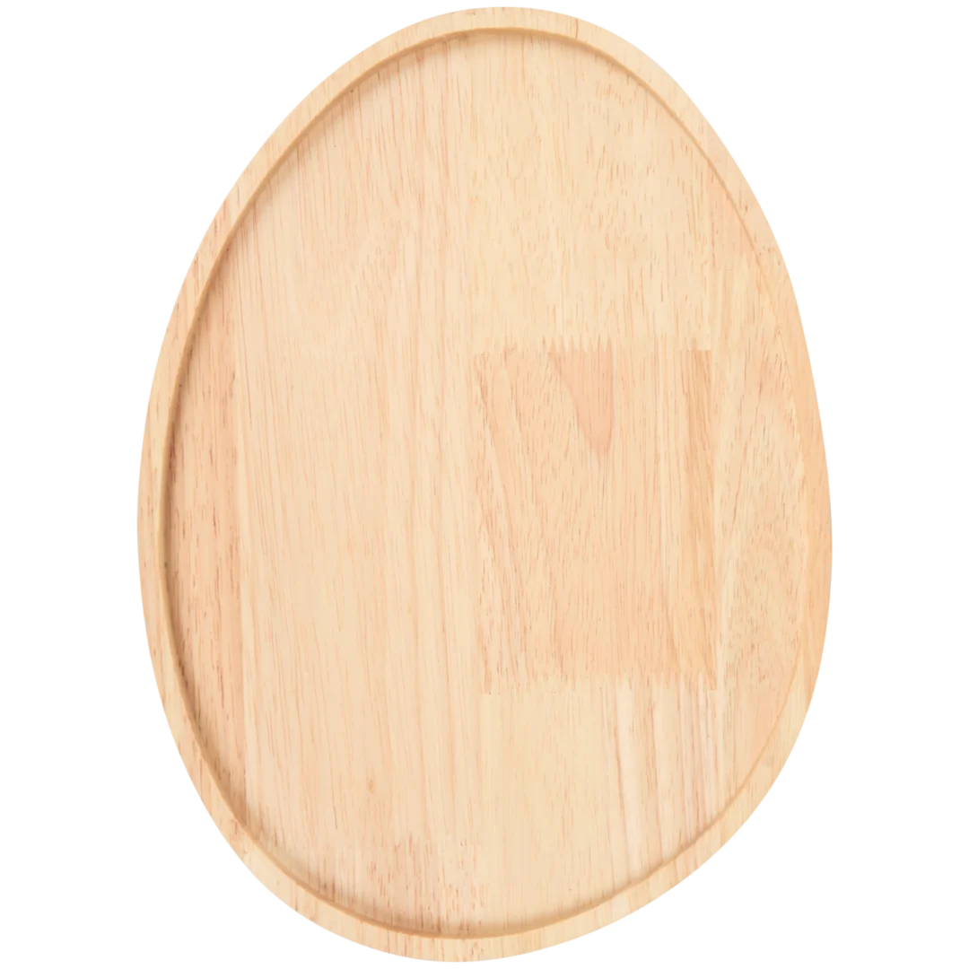 Tablett aus Gummibaumholz 3