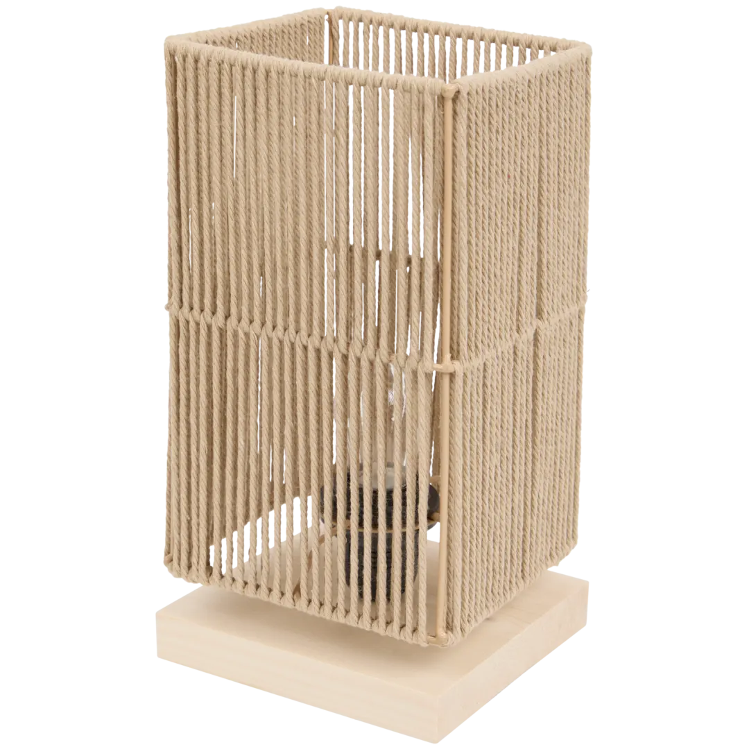 Lampe de table en bois 1