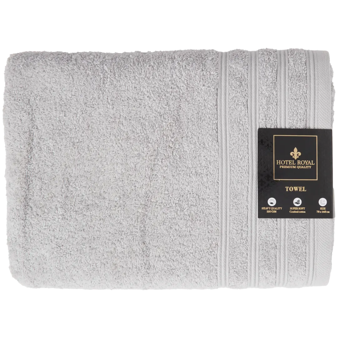 Telo doccia Hotel Royal Grigio chiaro