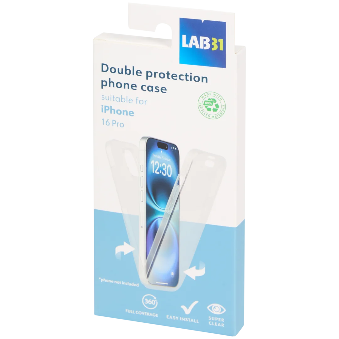 Custodia IPhone 13 Con Protezione Schermo Integrata - LABILUS 360° - Trasparente Antiurto