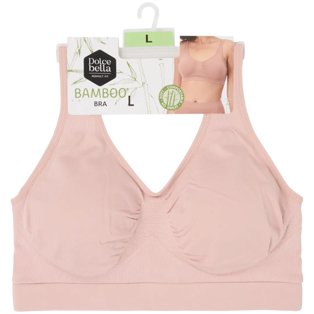DotVol Bandeau-beha voor dames, naadloze beugels, beige, L