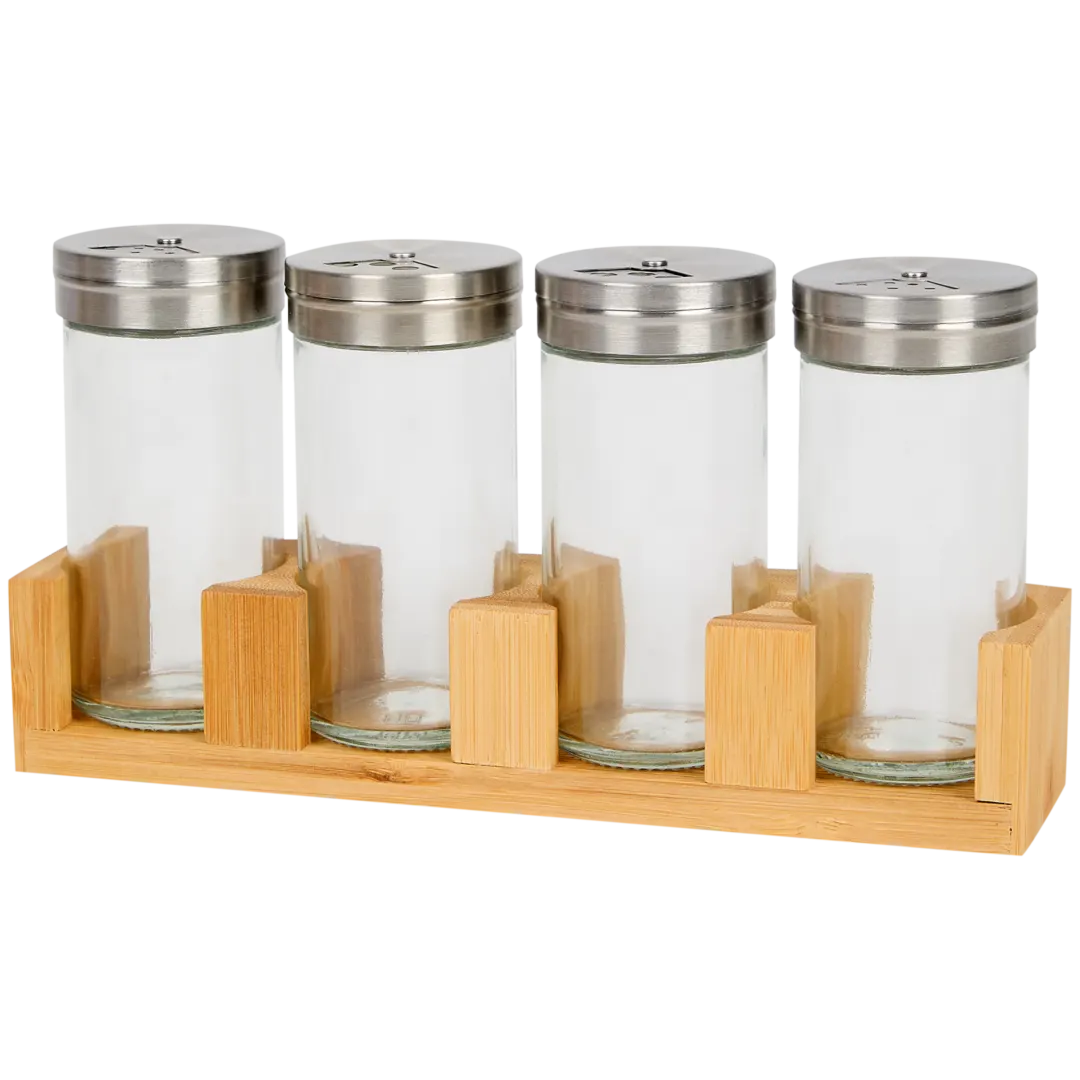 Organizer per spezie in bambù 1