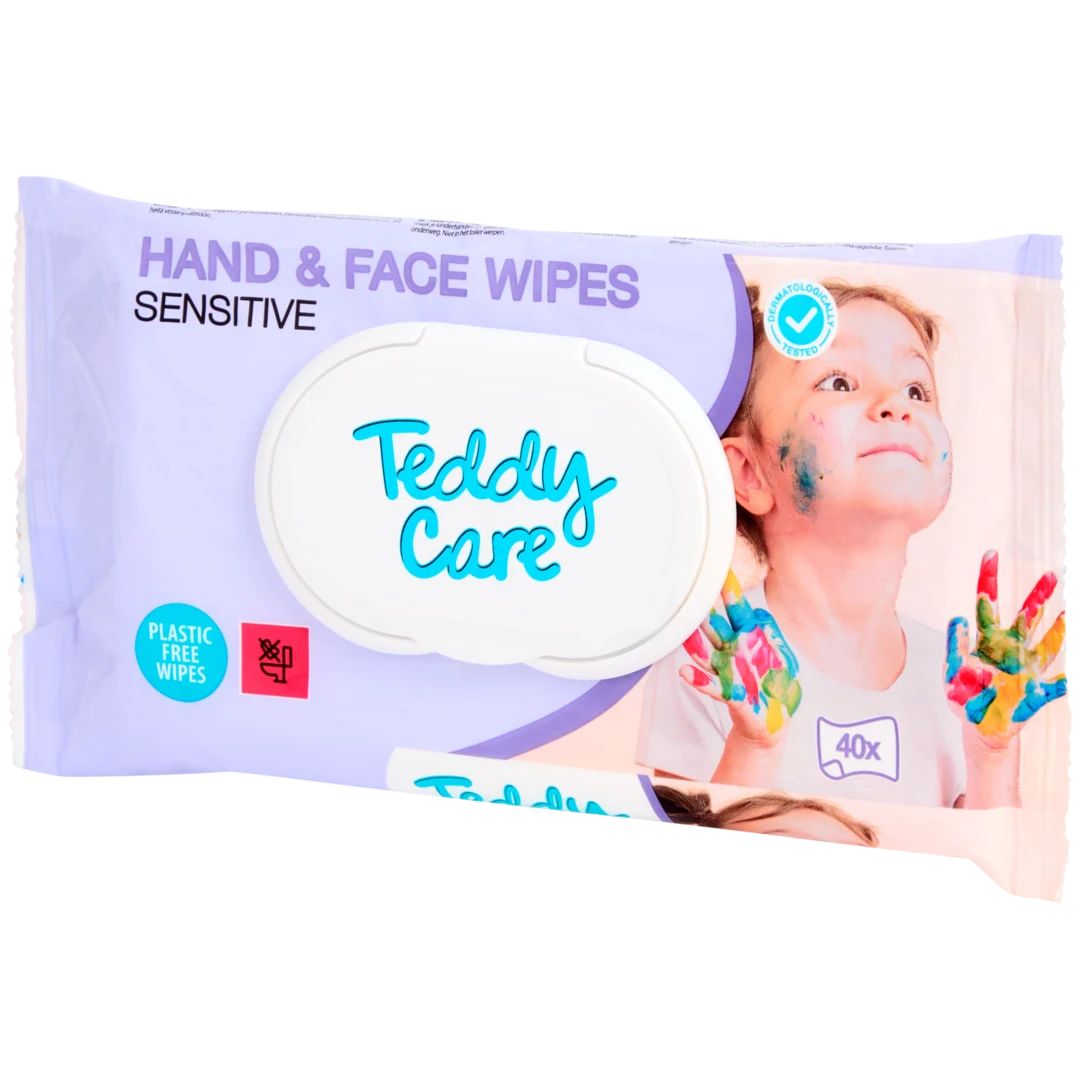 Chusteczki do rąk i twarzy Teddy Care Sensitive 1