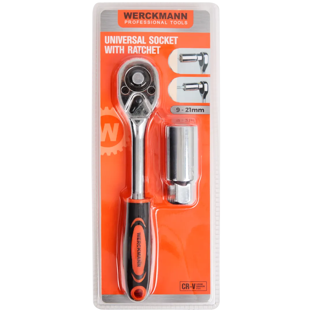Werckmann universele dopsleutel met ratel 2
