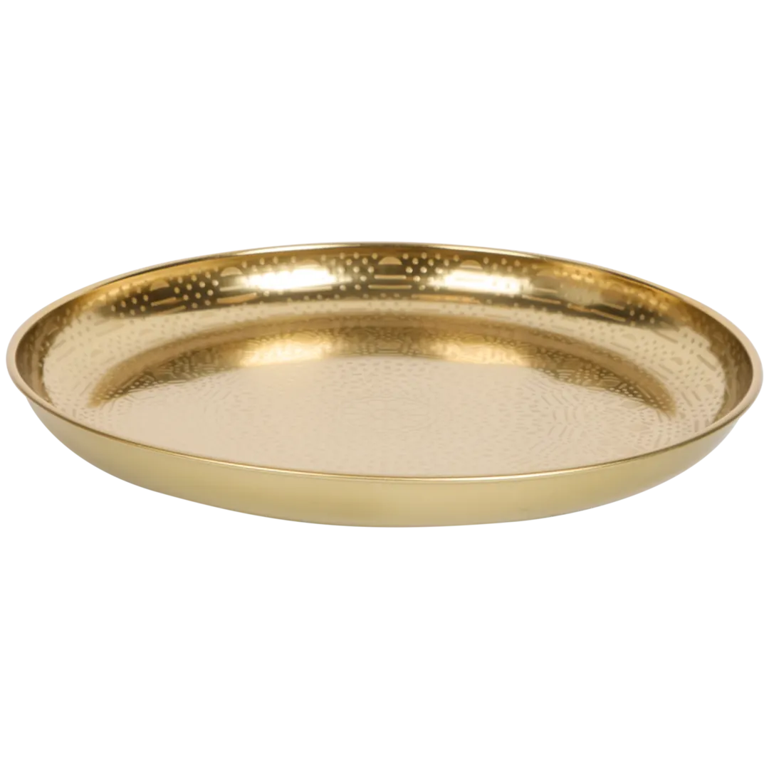 Goldfarbenes Dekotablett