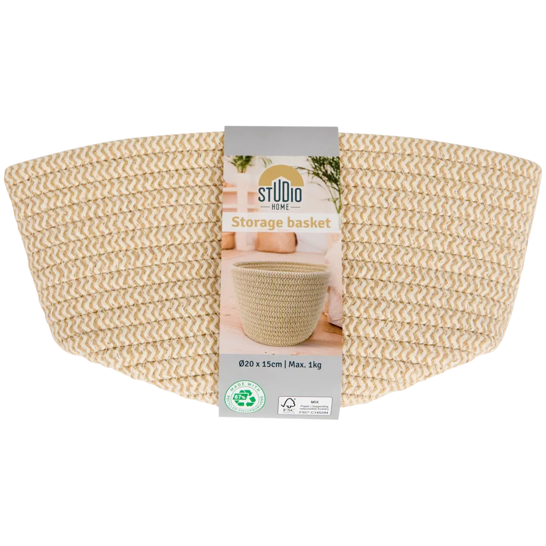 Panier de rangement rond