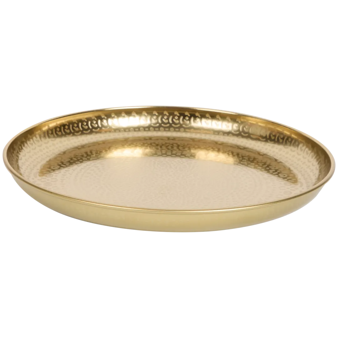 Goldfarbenes Dekotablett