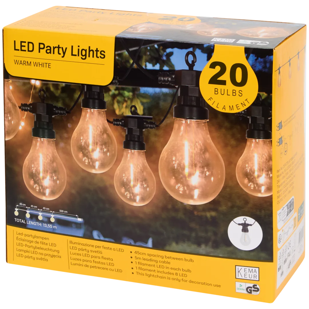 Světelný řetěz s žárovkami