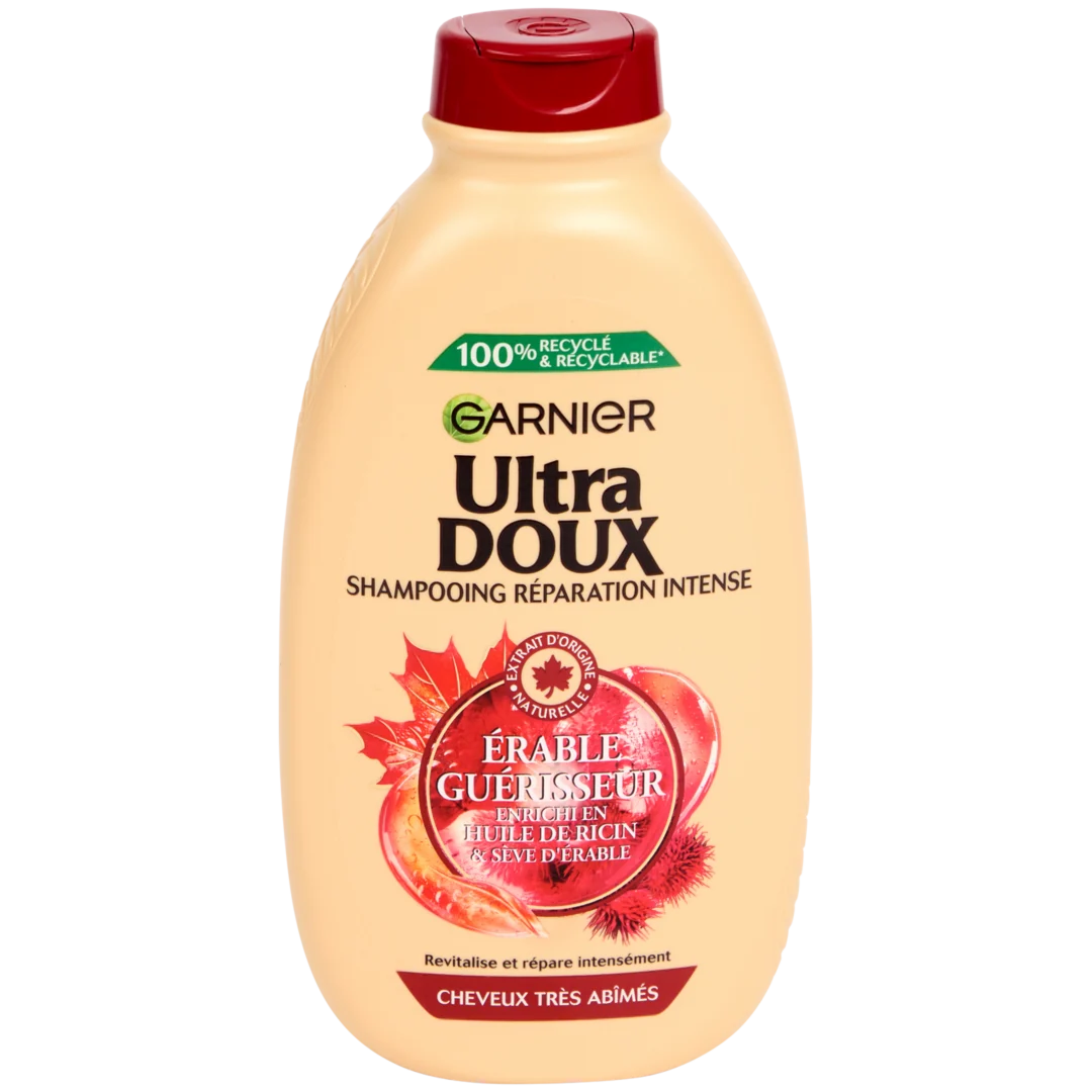 Shampoing Garnier Ultra Doux Érable guérisseur 1