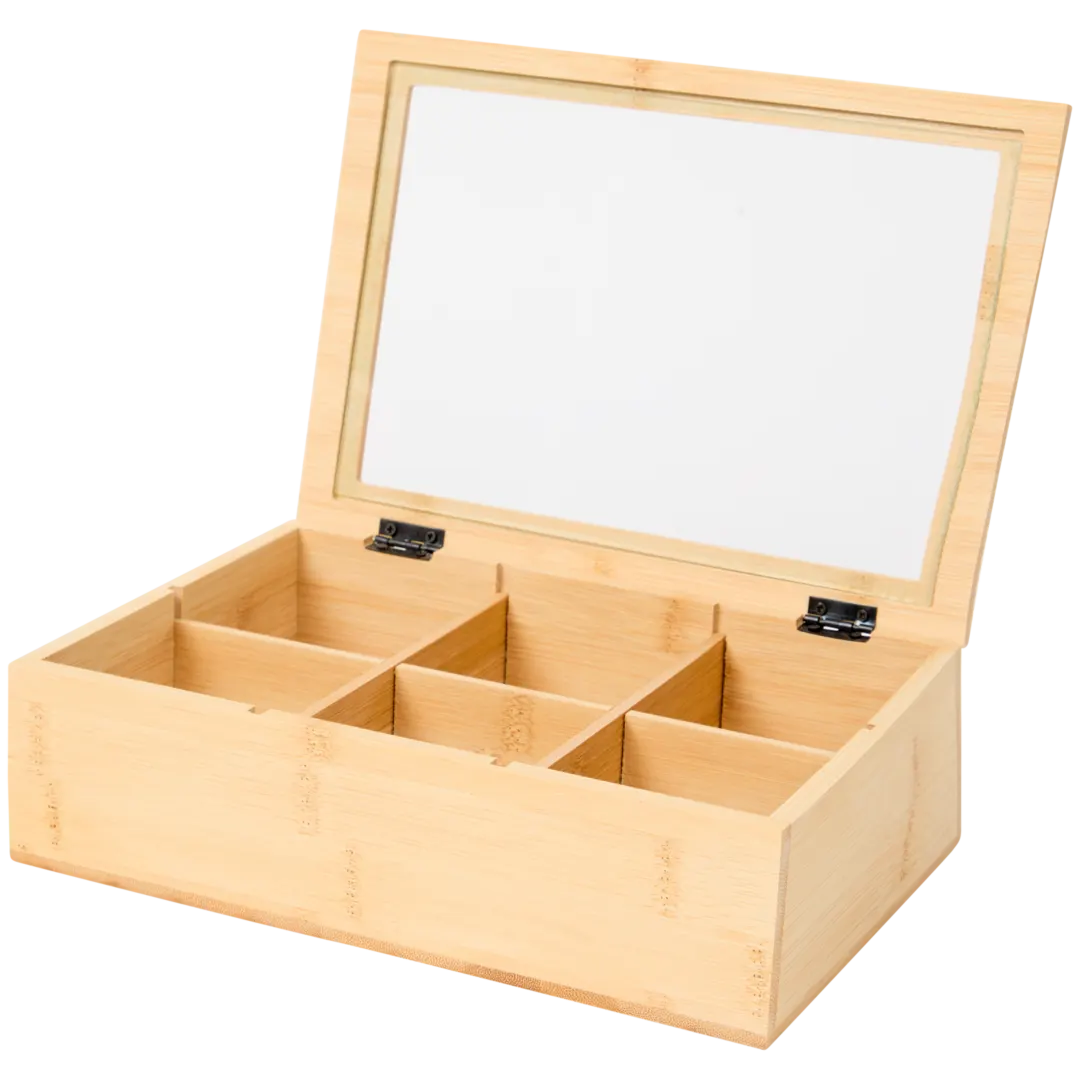 Theebox met tekst