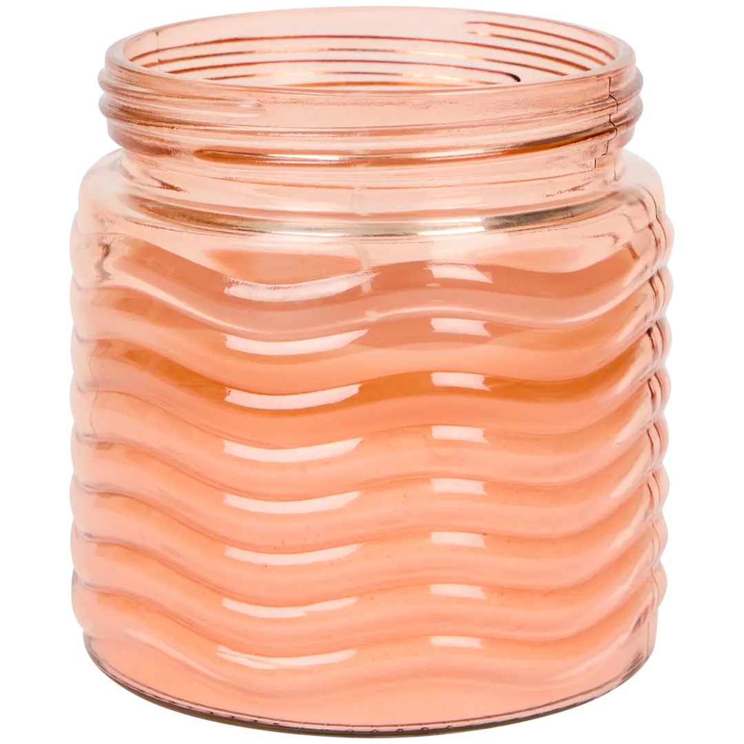 Bougie à la citronnelle dans pot en verre