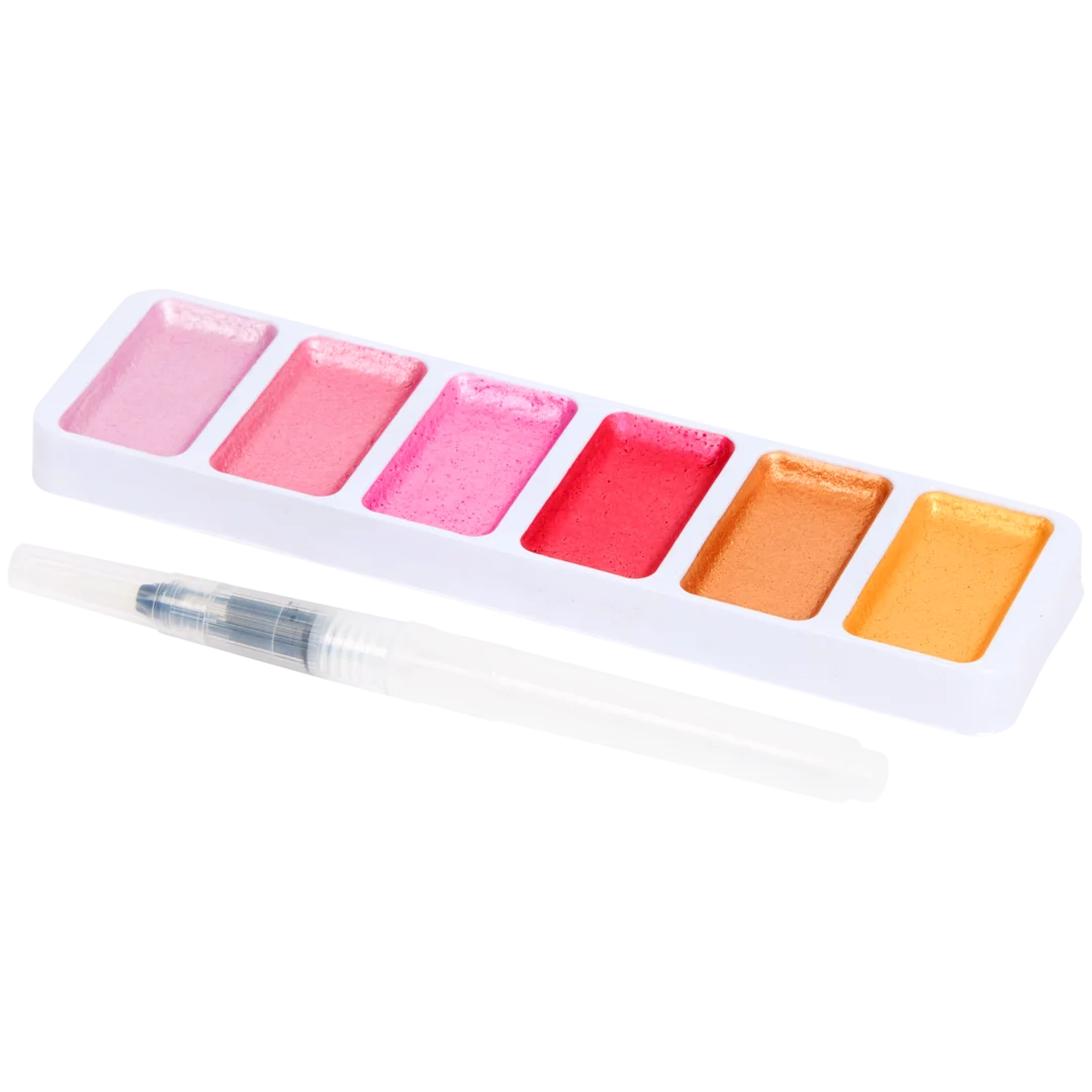 Coffret d'aquarelles métallisées DécoTime