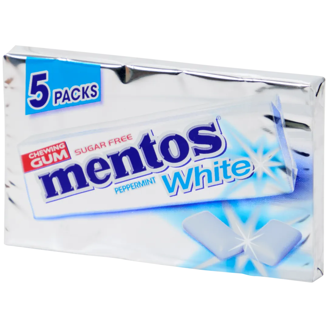 Gomme da masticare Mentos White Menta piperita 1