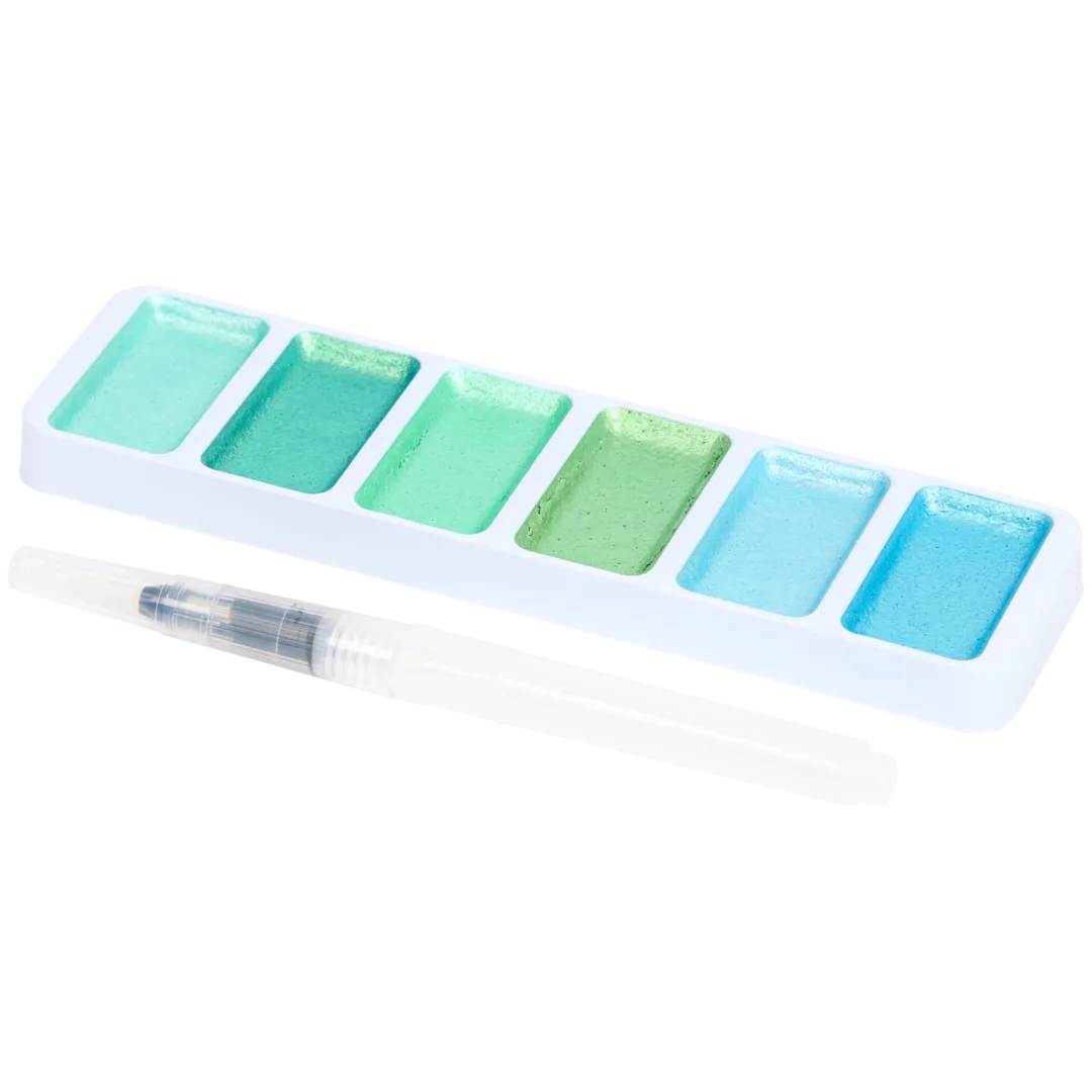Coffret d'aquarelles métallisées DécoTime