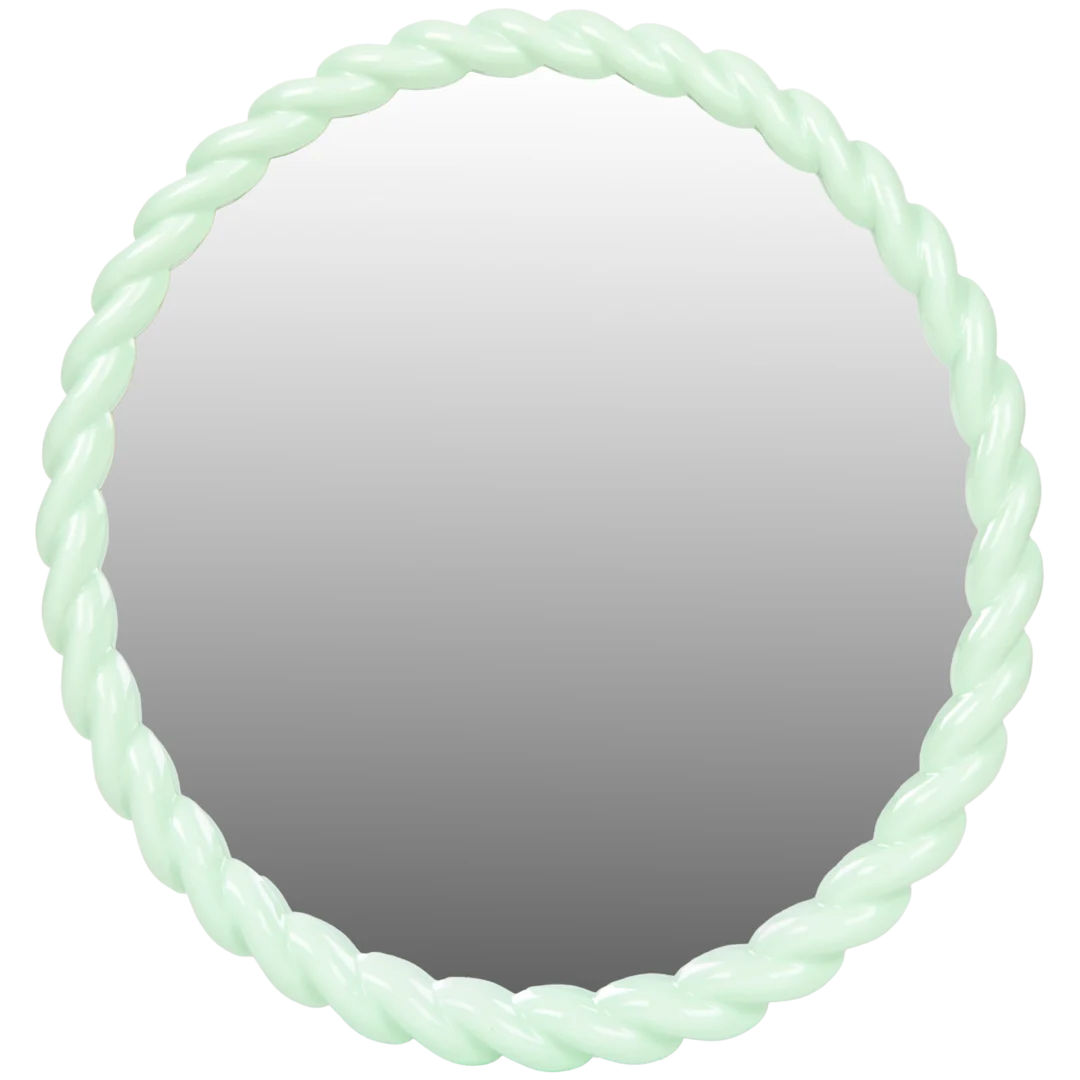 Specchio con bordo ritorto