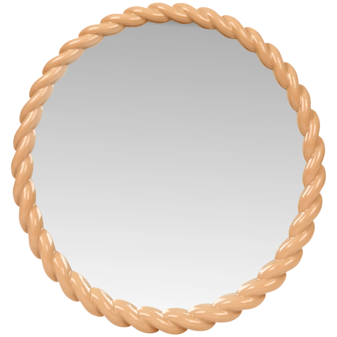 Specchio con bordo ritorto