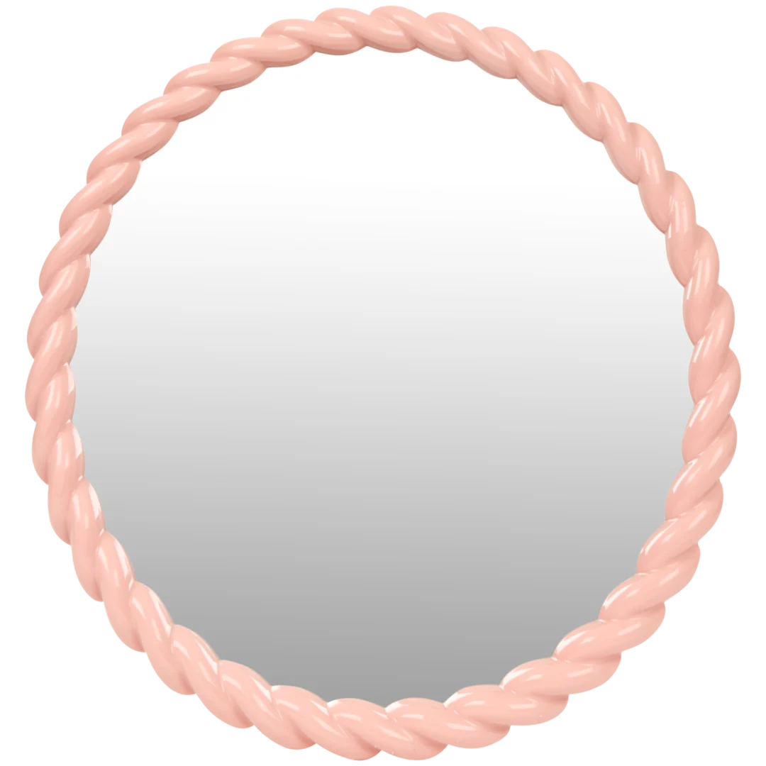 Specchio con bordo ritorto