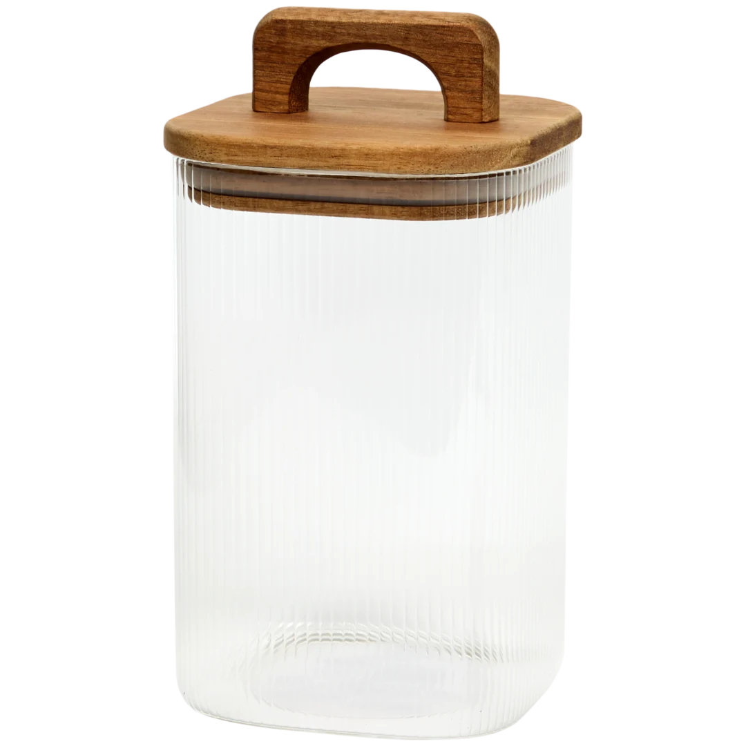 Glazen voorraadpot 1