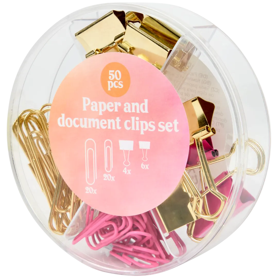 Pastel papier- en documentklemmen