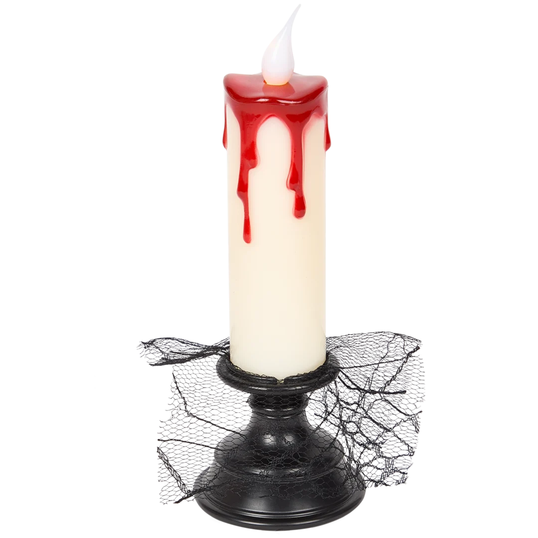 Candeliere di Halloween con candela LED 1
