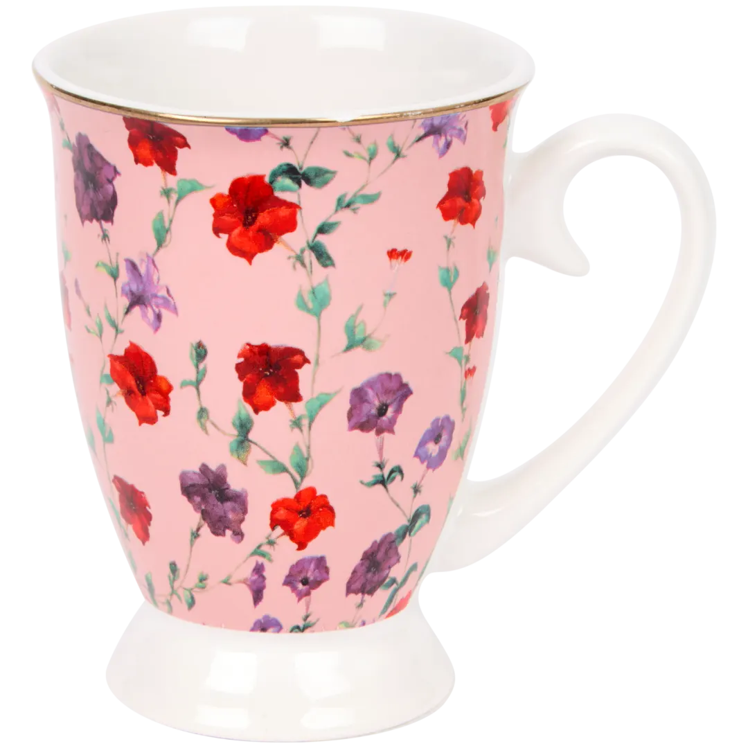 Kaffeetasse mit Blumenmotiv 2