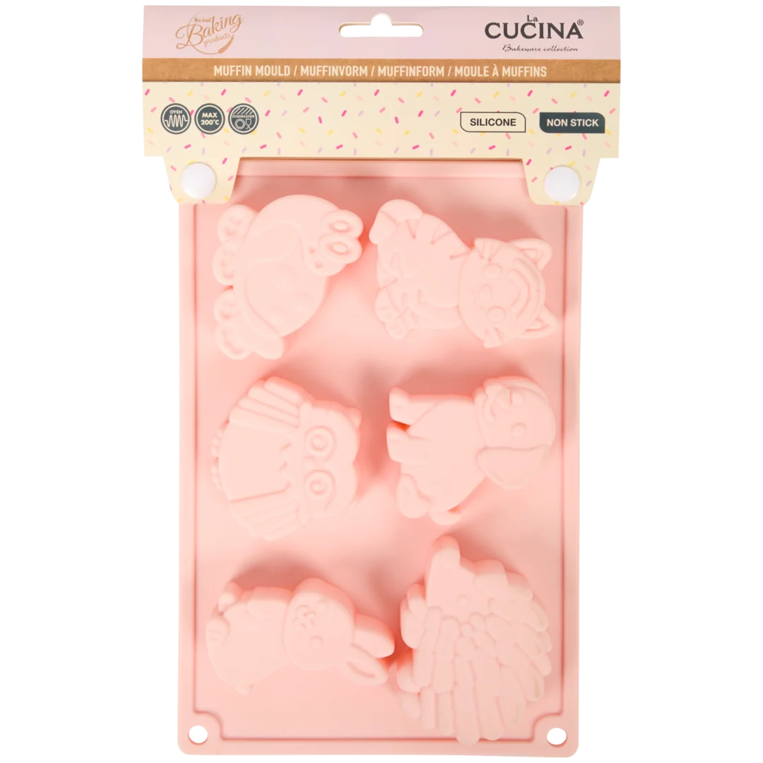 Molde de silicona para magdalenas La Cucina 3