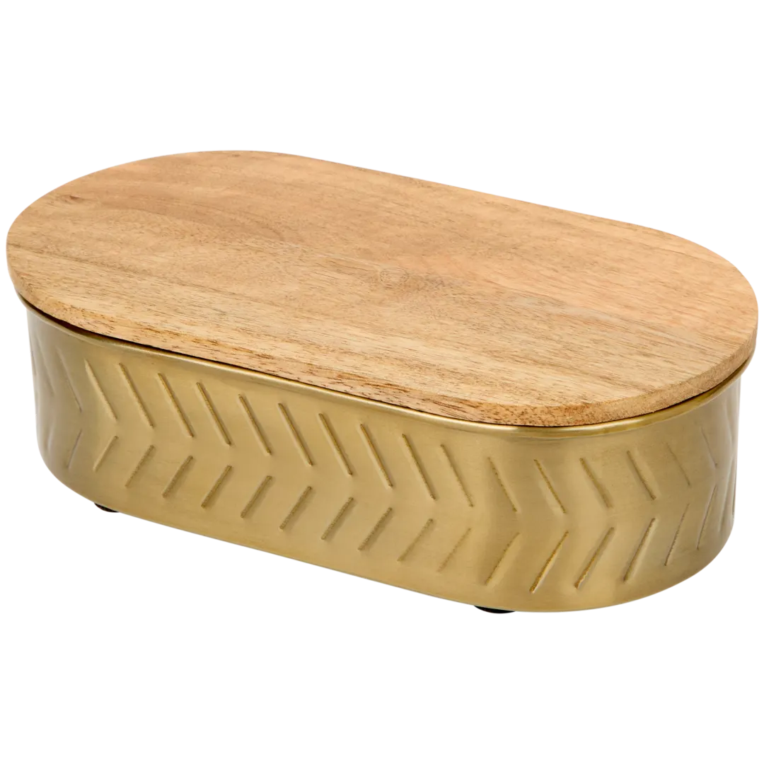 Aufbewahrungsbox mit Holzdeckel 1