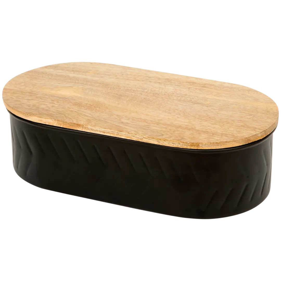 Aufbewahrungsbox mit Holzdeckel 3