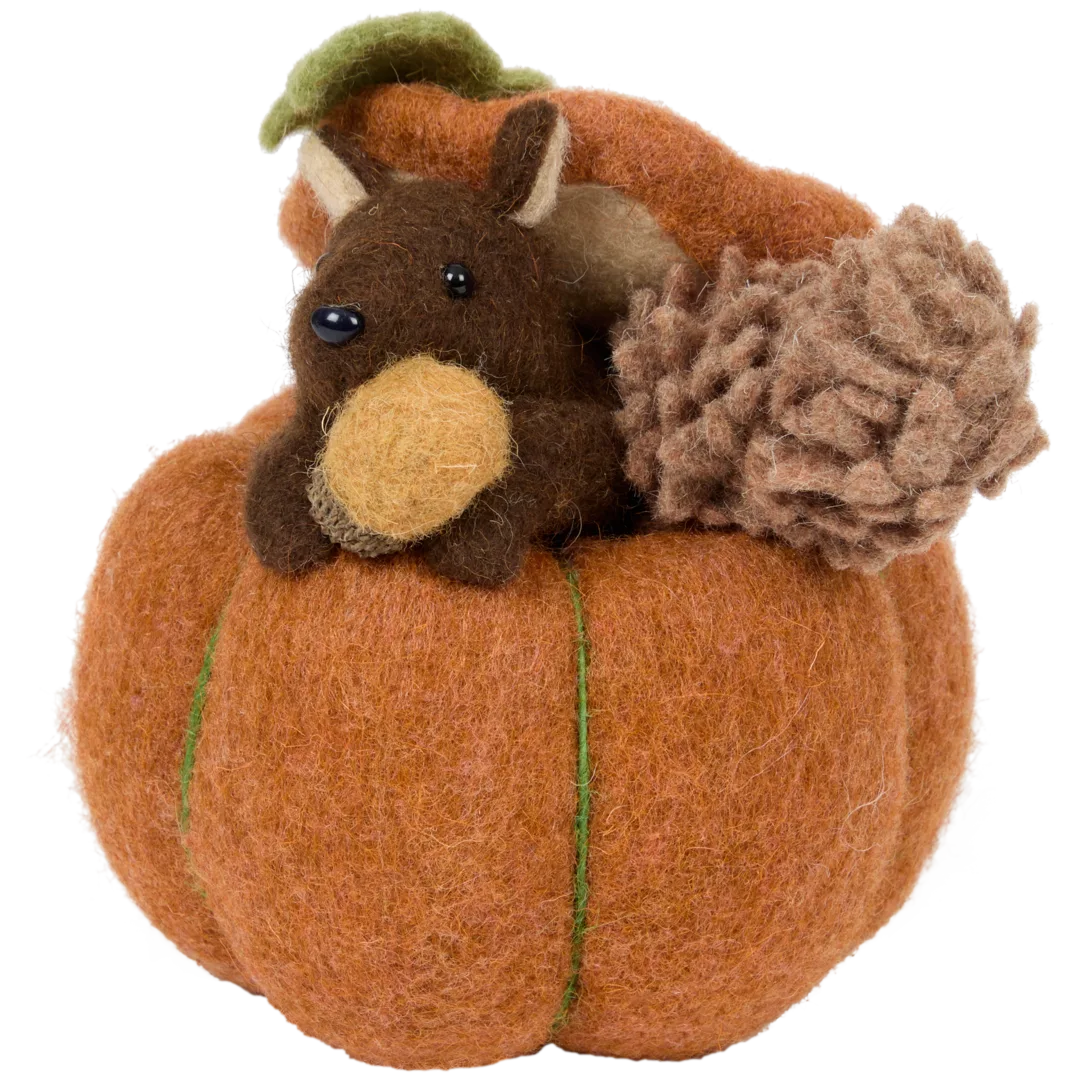 Decorazione autunnale in feltro