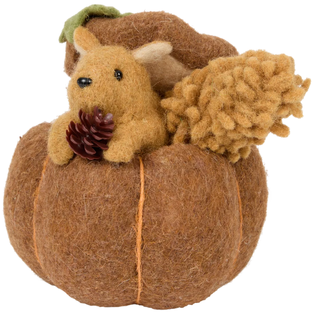 Decorazione autunnale in feltro