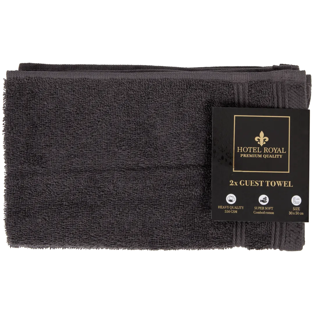 Hotel Royal gastendoekjes antraciet