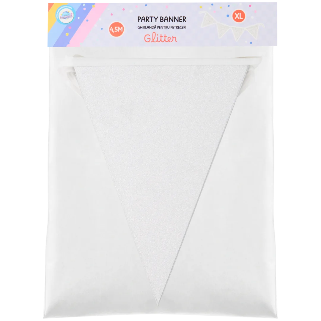 Bandierine con glitter Party Universe