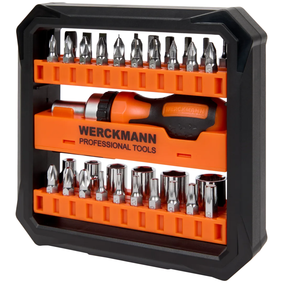 Set di chiavi a cricchetto e punte Werckmann