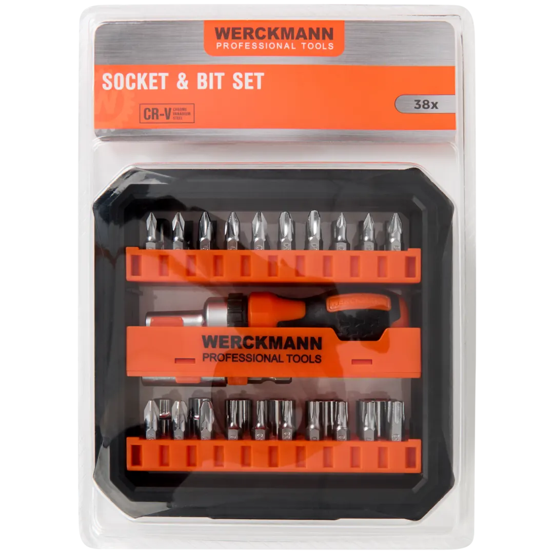 Set di chiavi a cricchetto e punte Werckmann