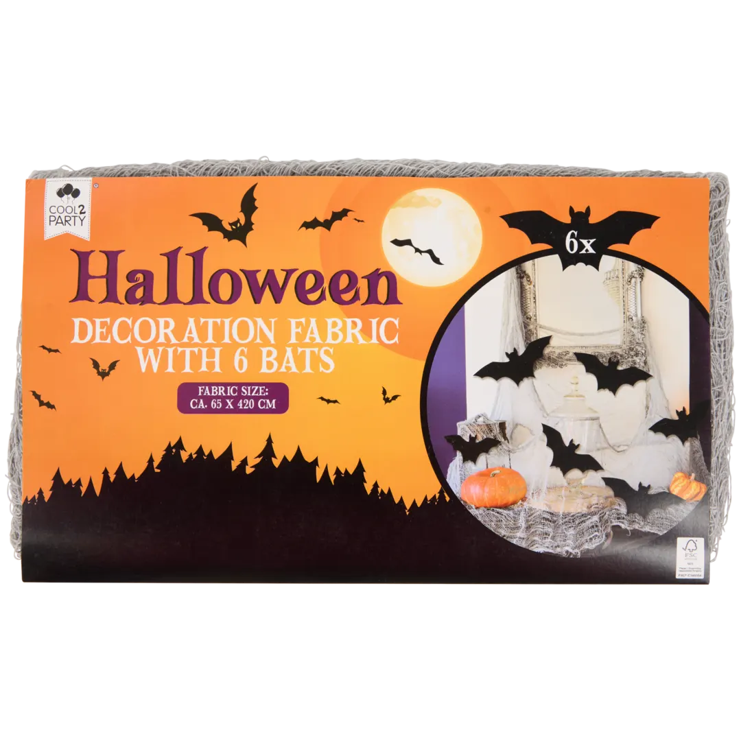 Telo in garza con pipistrelli Cool2Party 1