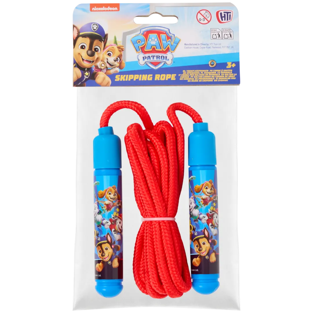 Corda Per Saltare Segmentata In Plastica 4,9 M - Peso Aggiunto Per Facilitare L'Apprendimento, Manici Colorati, Colori Blu/Rosso/Bianco, Per Fitness E Giochi