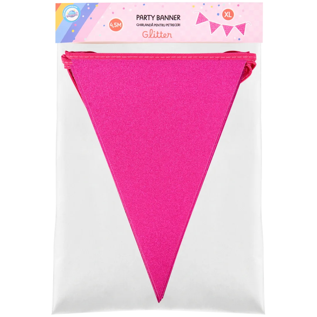 Bandierine con glitter Party Universe