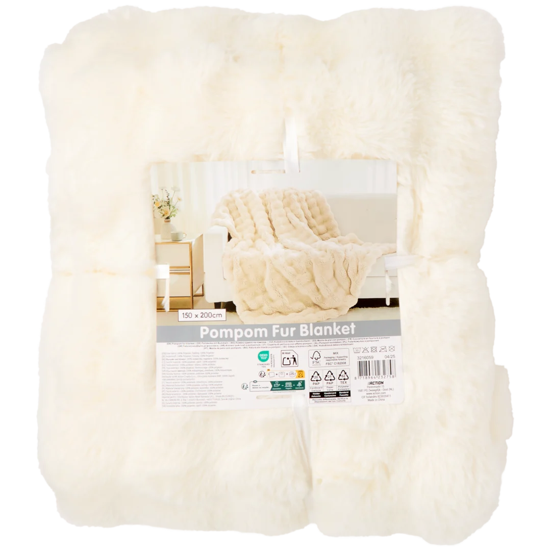 Wohndecke aus Kunstpelz