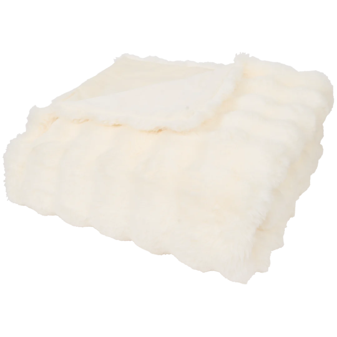 Wohndecke aus Kunstpelz