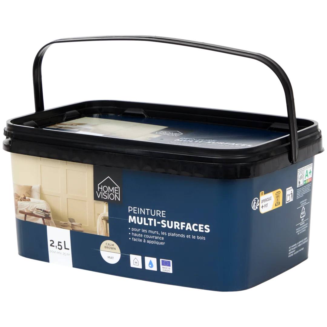 Peinture mate multi-surfaces Home Vision Calm Brown 1