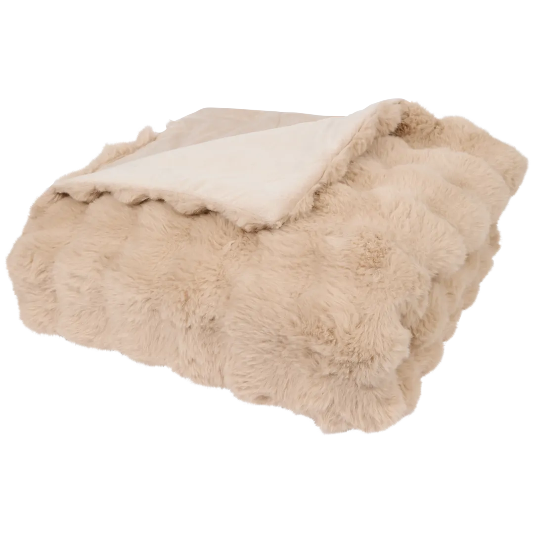 Wohndecke aus Kunstpelz