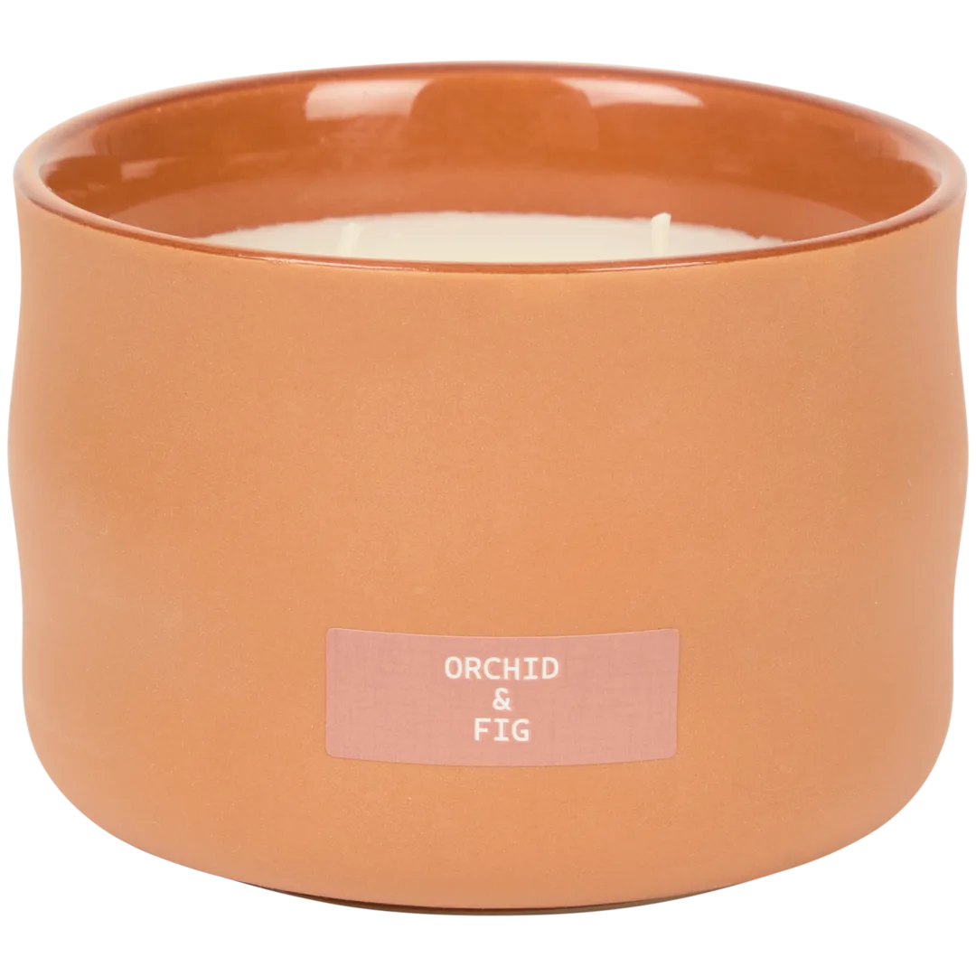 Candela profumata in vaso