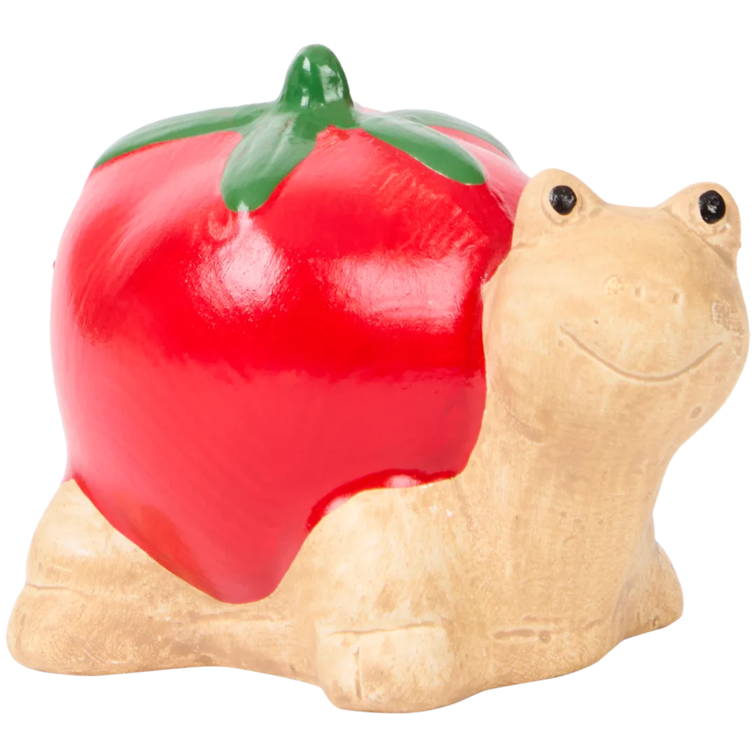 Mini terracotta tuinbeeldje