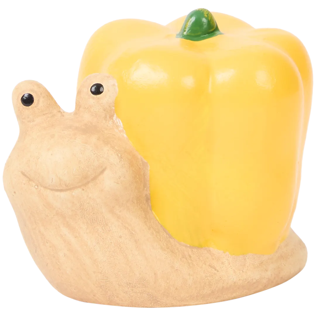 Mini terracotta tuinbeeldje