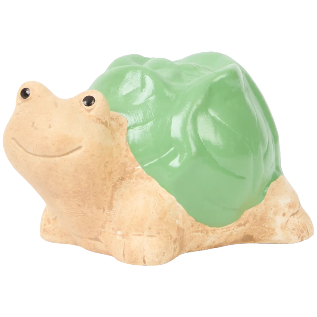 Mini terracotta tuinbeeldje